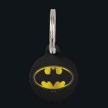 Batman Symbol | Oval Gradient Logo Pet Name Tag<br><div class="desc">Batman Hyperdrive</div>