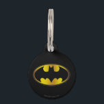 Batman Symbol | Oval Gradient Logo Pet Name Tag<br><div class="desc">Batman Hyperdrive</div>