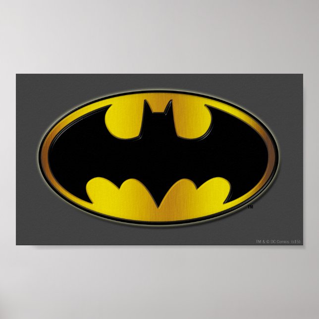 Batman Symbol | Oval Gradient Logo Poster (Front)