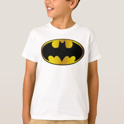 Batman Symbol  Oval Gradient Logo T_Shirt