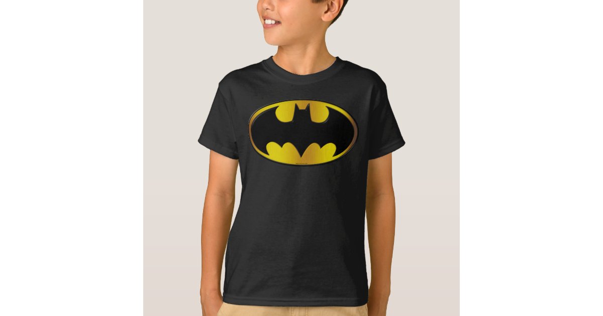 Batman Symbol | Oval Gradient Logo T-Shirt | Zazzle