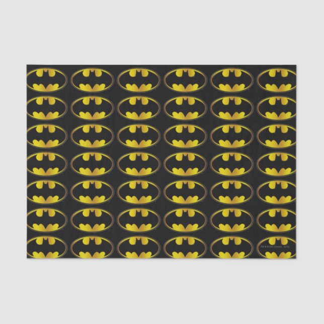 Batman Symbol | Oval Gradient Logo Tissue Paper (Front)