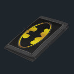 Batman Symbol | Oval Gradient Logo Tri-fold Wallet<br><div class="desc">Keep your essentials secure with this customizable Batman Symbol Oval Gradient Logo Tri-Fold Wallet! Featuring the iconic Bat logo in a sleek gradient design, this wallet combines practicality with superhero style. Personalize it for a unique touch or gift it to a fellow Dark Knight fan for a bold and functional...</div>