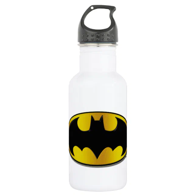 Batman Symbol Oval Gradient Logo Water Bottle Zazzle Batman Symbol Oval Gradient Logo Water Bottle Zazzle