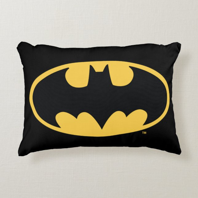 Batman Symbol | Oval Logo Accent Pillow (Front)
