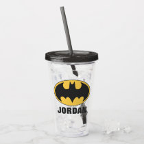 Batman Symbol | Oval Logo Acrylic Tumbler