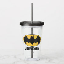 Batman Symbol | Oval Logo Acrylic Tumbler