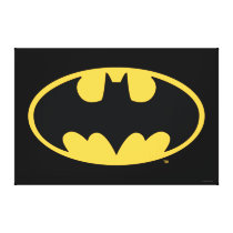 Batman Symbol | Oval Logo Canvas Print