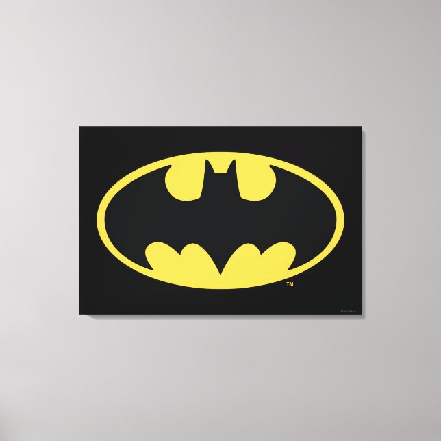 Batman Symbol | Oval Logo Canvas Print (Front)