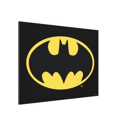 Batman Symbol | Oval Logo Canvas Print | Zazzle