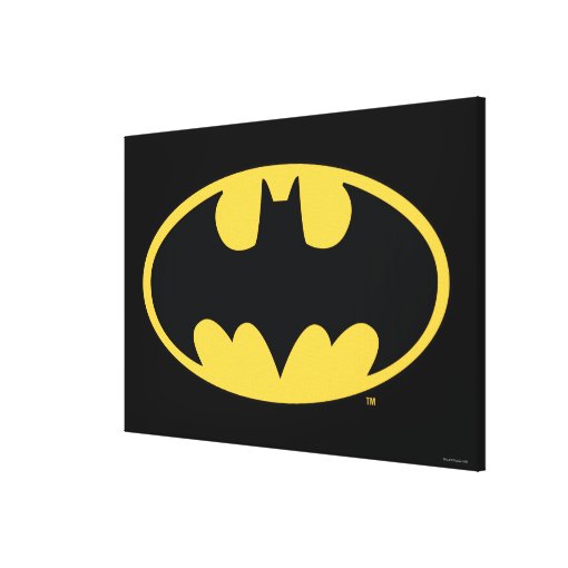 Batman Symbol | Oval Logo Canvas Print | Zazzle