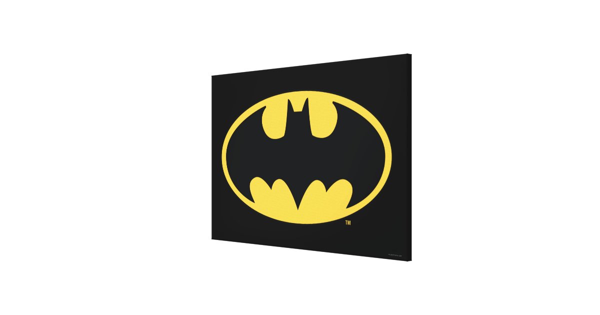 Batman Symbol | Oval Logo Canvas Print | Zazzle