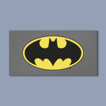 Batman Symbol | Oval Logo Canvas Print