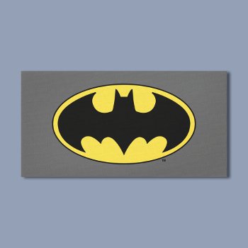 Batman Symbol | Oval Logo Canvas Print by batman at Zazzle
