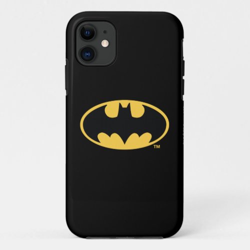 Batman Symbol  Oval Logo iPhone 11 Case