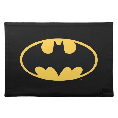 Batman Symbol  Oval Logo Cloth Placemat