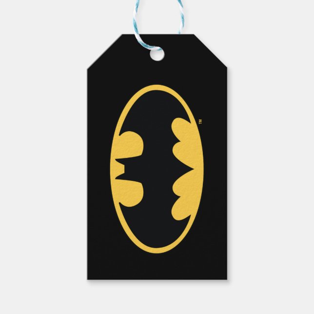 Batman Symbol | Oval Logo Gift Tags (Front)