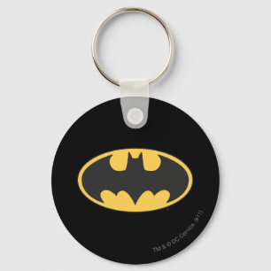 Batman Symbol Oval Logo Keychain