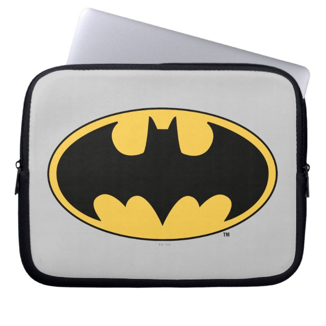Batman Symbol | Oval Logo Laptop Sleeve (Front)