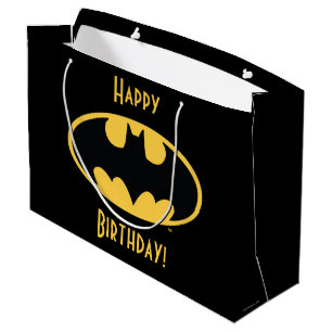Batman Symbol   Oval Logo Large Gift Bag