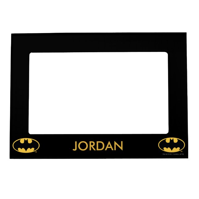 Batman Symbol | Oval Logo Magnetic Photo Frame (Front)