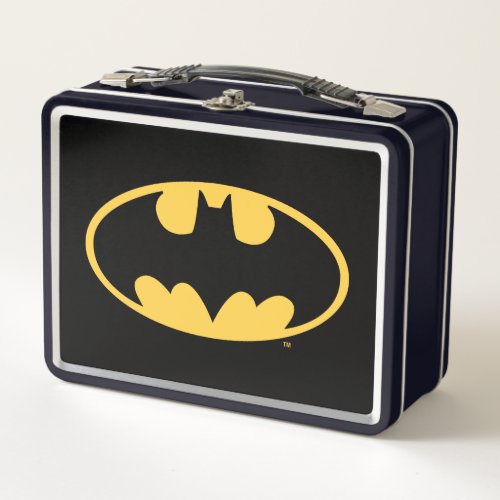 Batman Symbol  Oval Logo Metal Lunch Box