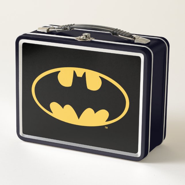 Batman Symbol | Oval Logo Metal Lunch Box (Front)