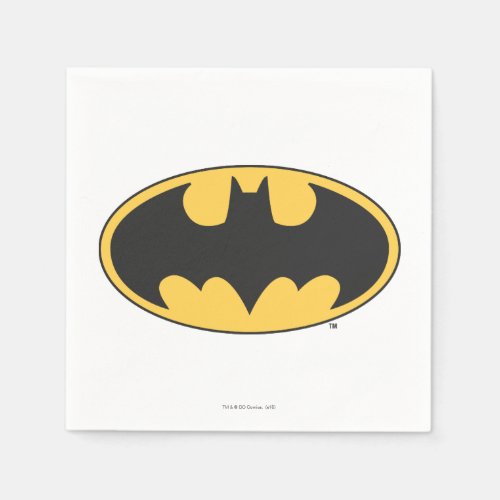 Batman Symbol  Oval Logo Paper Napkins