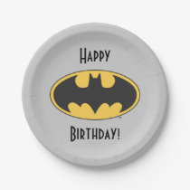 Batman Symbol | Oval Logo Paper Plates