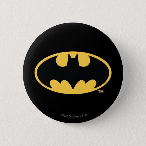 Batman Symbol  Oval Logo Pinback Button