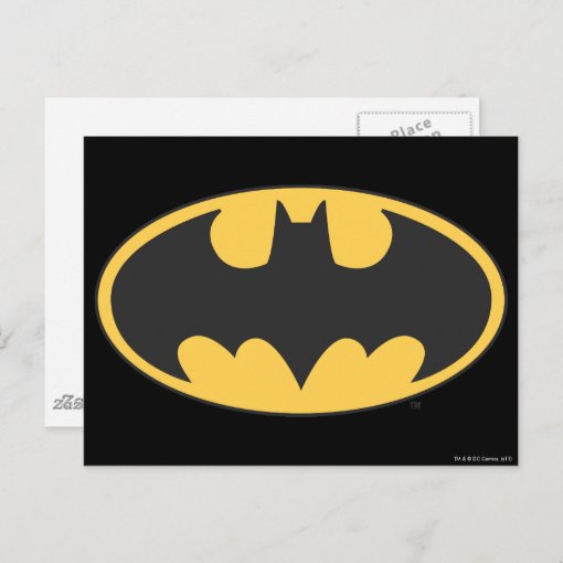 Batman Symbol | Oval Logo Postcard | Zazzle