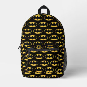 Batman Symbol Oval Logo Printed Backpack