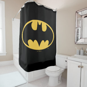 Batman Symbol   Oval Logo Shower Curtain