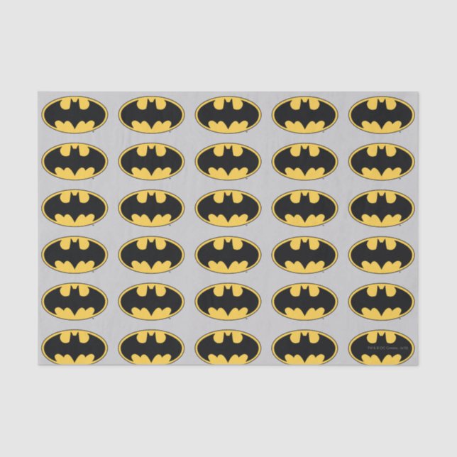 Batman Symbol | Oval Logo Tissue Paper (Front)