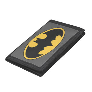Batman Symbol Oval Logo Trifold Wallet