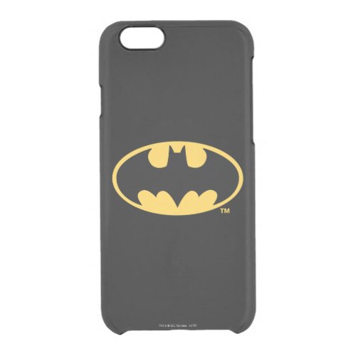 Batman Symbol  Oval Logo Clear iPhone 66S Case