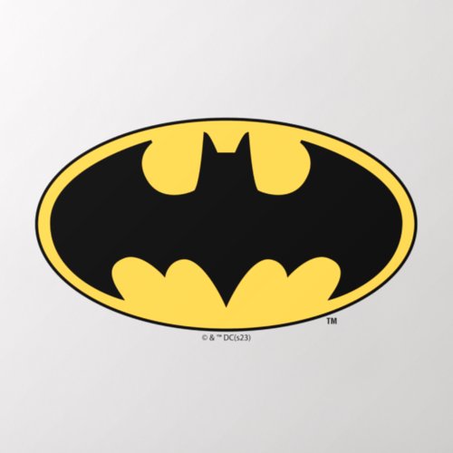 Batman Symbol  Oval Logo Wall Decal