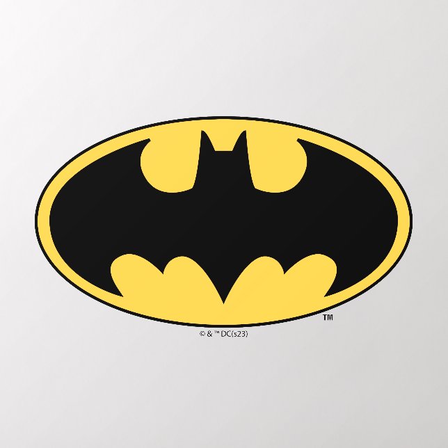 Batman Symbol | Oval Logo Wall Decal (Insitu 2)