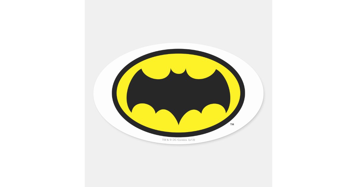 Batman Classic TV Series Logo Square Sticker, Zazzle