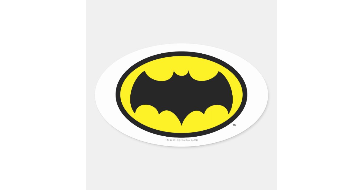 baby games shower z Symbol Sticker Oval Batman  Zazzle