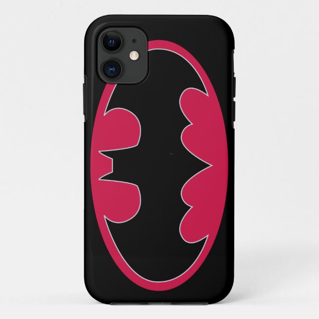Batman Symbol | Red Black Logo Case-Mate iPhone Case (Back)
