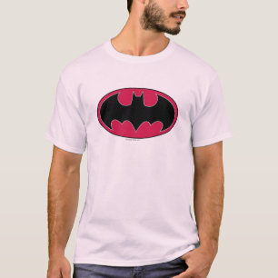 Batman Symbol   Red Black Logo T-Shirt
