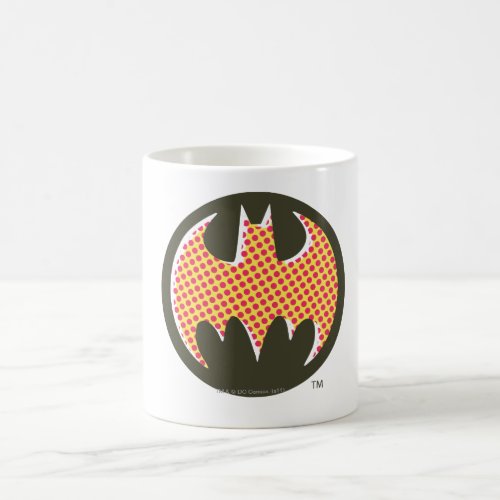 Batman Symbol  Red Halftone Logo Coffee Mug