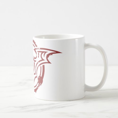 Batman Symbol  Red Outline Urban Logo Coffee Mug