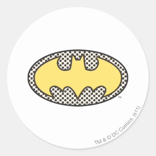 Batman Symbol  Showtime Logo Classic Round Sticker