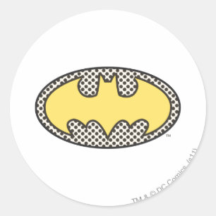 Batman Symbol Showtime Logo Classic Round Sticker