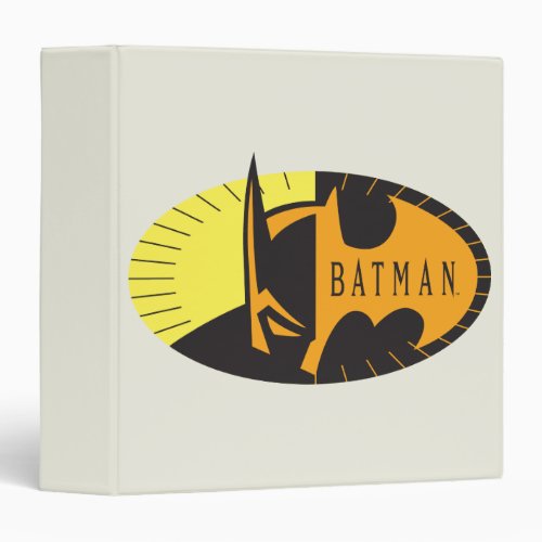 Batman Symbol  Silhouette Logo 3 Ring Binder