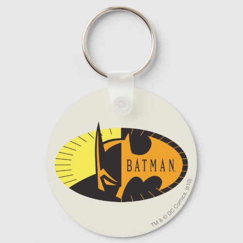Batman Symbol  Silhouette Logo Keychain