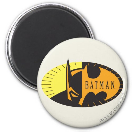 Batman Symbol  Silhouette Logo Magnet