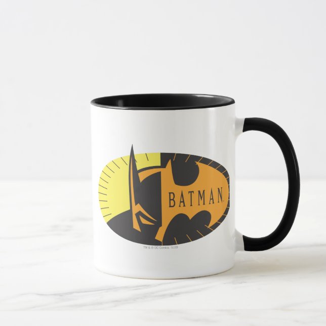 Batman Symbol | Silhouette Logo Mug (Right)